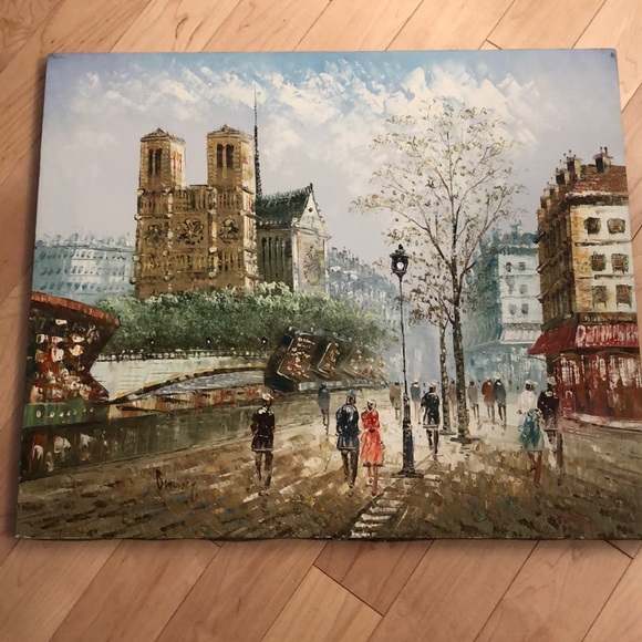 Other - Paris Painting 20”x24” Impressionist Possibly Burnett